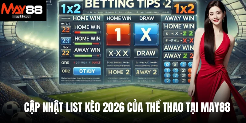 Cập nhật list kèo 2026 của thể thao tại May88